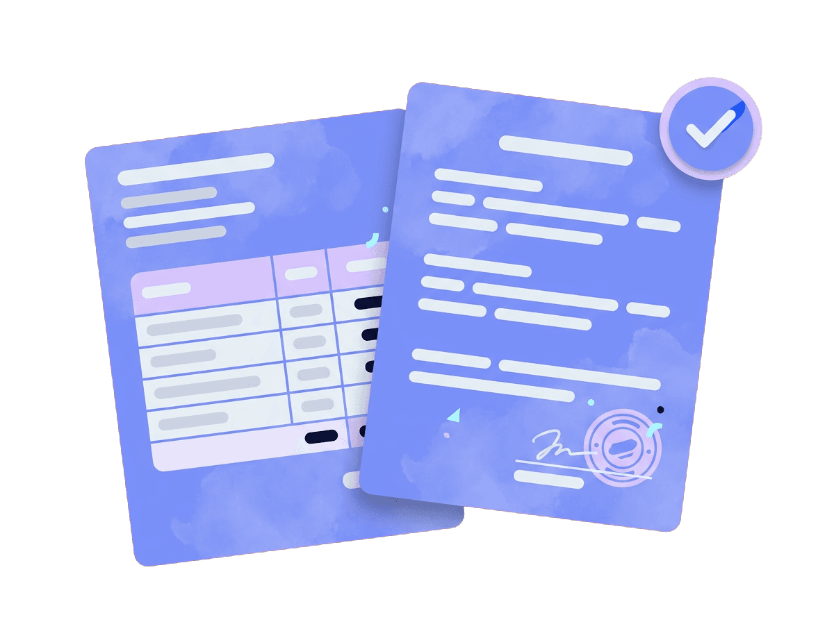 Lease agreement and utility bill proof of address for a Delaware business